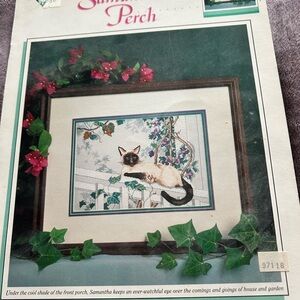 4/$50 Siamese Cat Cross Stitch Kit pattern book 🐱